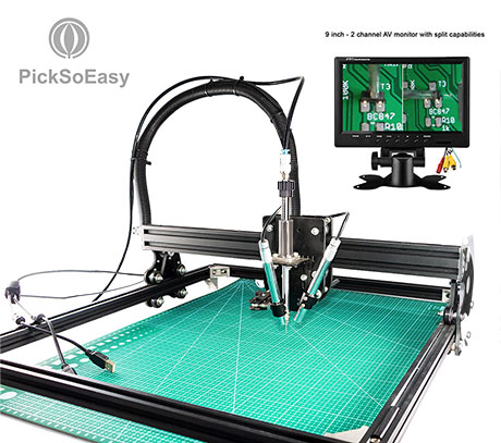 This is the PSE-20 in the 2 microscopes configuration, it can be AV or USB. A monitor is provided for the AV version