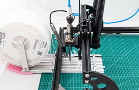 PSE-20 manual pick and place machine, details of the rack and USB microscope