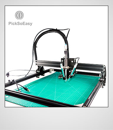 PickSoeasy PSE-20. Manual pick and place machine with 2 USB microscope