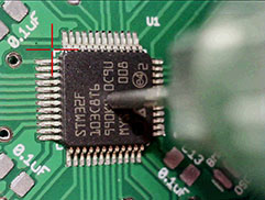 PSE-20 manual pick and place machine, 1 microscope view